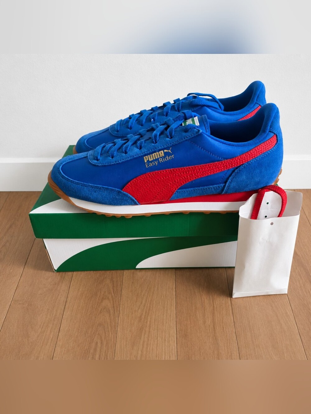 Puma Easy Rider Blue & Red Sneakers